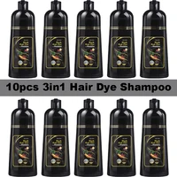 100ml 3in1 Hair Dye Shampoo for Gray Hair Polygonum Multiflorum Herbal Ingredients Natural Ginger Darkening Coloring Cover 1