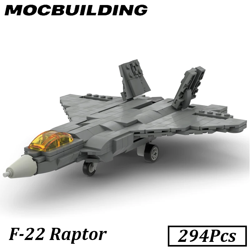 

F-22 Raptor Building Blocks Fighter Aircraft Model Plane Moc Building Bricks Assembled Toys Display Christmas Gift