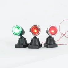 

Model Train Railway Railroad Spotlight Lamp For Signal Train Scene Led 3V Architecture Building Models Garden Decoration 2pcs