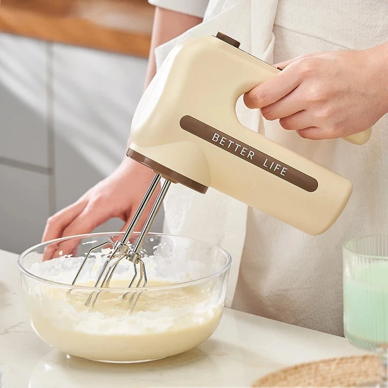 

Wireless Electric Egg Beater 5 Speeds Household Portable Milk Frother Food Mixer Baking Cream Whisk Kitchen Handheld Blender