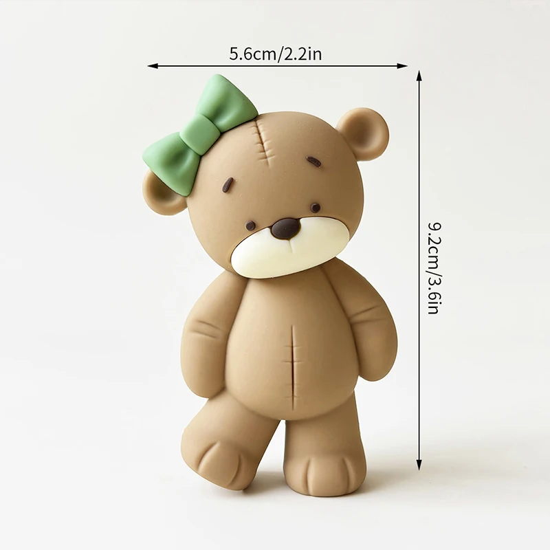 Baby Taarttopper Set - Beer, Regenboog, Wolk & Ster Decoraties