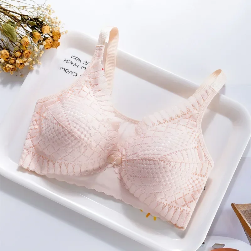 Front Button Maternity Nursing Bra Adjustable Gathered Underwear Comfortable Breastfeeding Bra for Feeding Pregnant Women Clothe 2