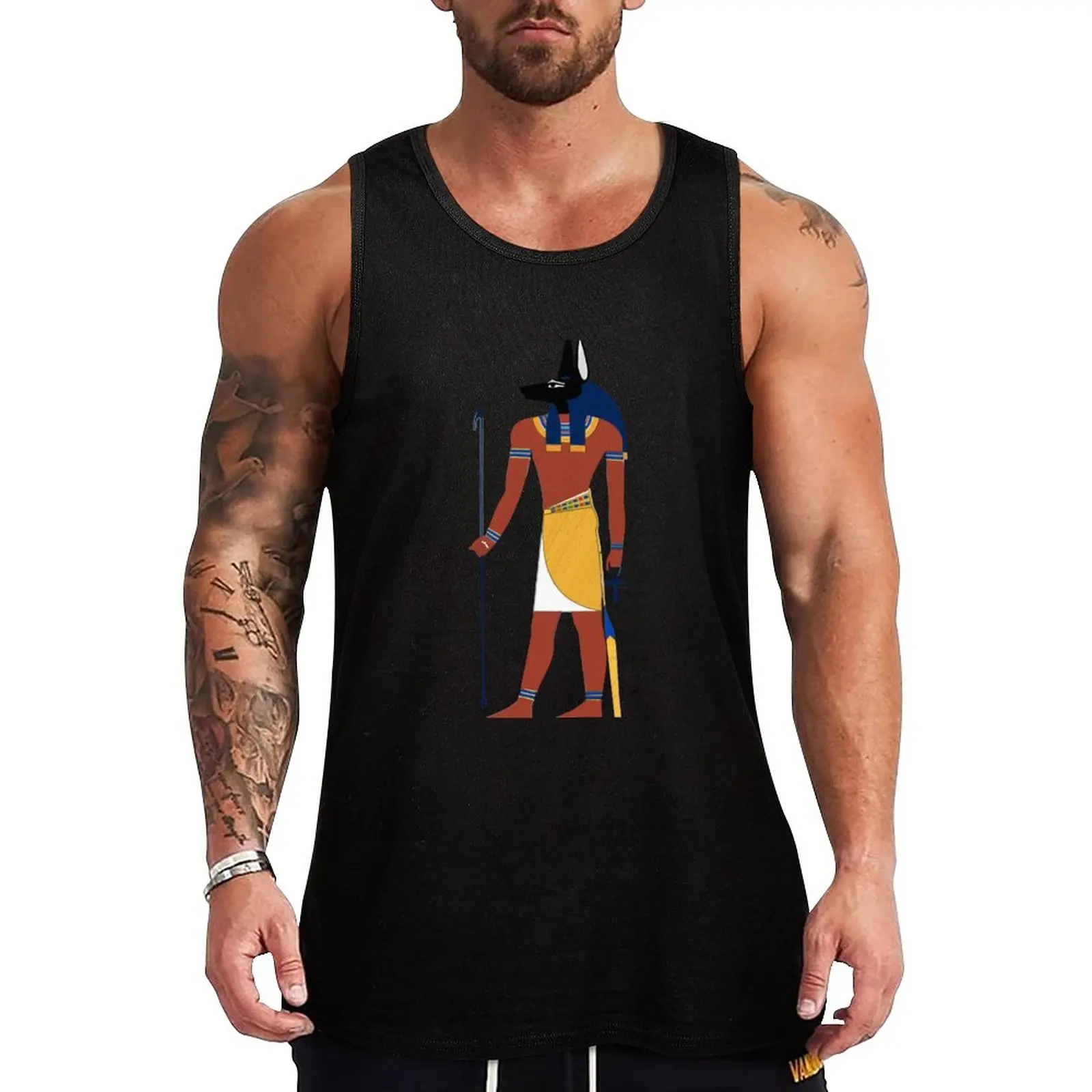

New Anubis Tank Top running shirt underwear Men sleeveless tee sexy clothes men