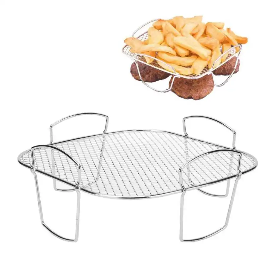 Stainless Steel Rack Versatile Roasting Rack Grill OvenCooling Shelf Seamless Welding Grilling French Fries