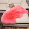 100% Real Sheepskin Wool Carpets for Living Room Bedroom Area Rug Luxury White Fur Warm Shaggy Carpet Super Soft Chair Cover Mat 3