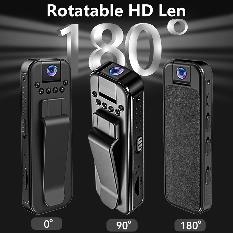 Description Picture 4 of itemHD 1080P Mini Camera Portable Small Digital Video Recorder Police BodyCam Infrared Night Vision Video Surveillance Camcorder