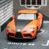 Fast 9 1/36 Toyota GR Supra Racing Car Toy For Children Welly RMZ City Diecast Alloy Miniature Model Collection Gift for Boy Kid 2