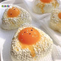 Handmade Silicone Simulated Egg Rice Ball Mochi Taba Squishy Toy Relief Squeeze Creative Rebound Fidget Toys 2