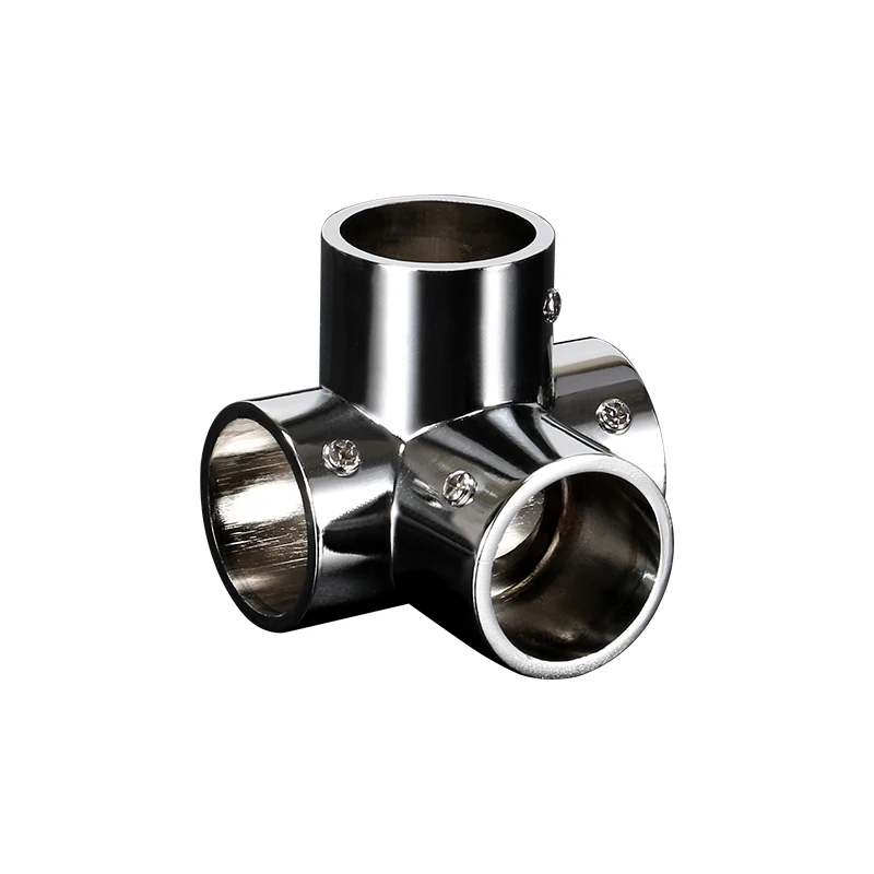 25mm Thickness 3mm Kirsite Tube Clothes Hanger Pipe Connector Rack Joint Display Frame Fastener Round  Matching