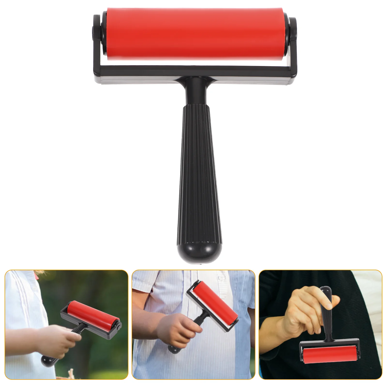 

10cm Professional Rubber Roller Brayer Ink Painting Printmaking Roller Art Craft Projects Ink Stamping Tool DIY Craft Tools