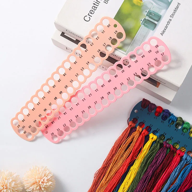 Description Picture 5 of item37 Holes Embroidery Floss Organizer Cross Stitch Threads Holder Storage Tool DIY Craft Thread Sorter Organization Sewing Kit