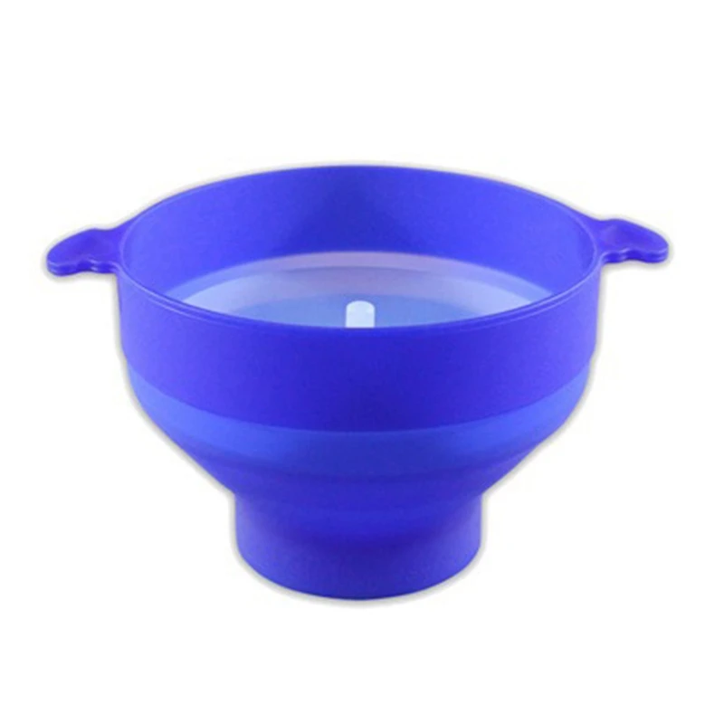 

HOT SALE Silicone Foldable Popcorn Bowl For Microwave,Kitchen Easy Tools,DIY Popcorn Bucket Bowl Maker With Lid