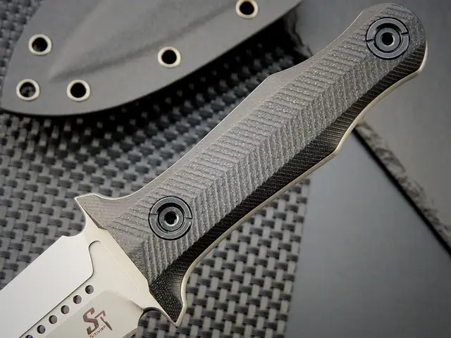 Sitivien ST13 Fixed Blade Knife K110 Stonewashed Steel Blade