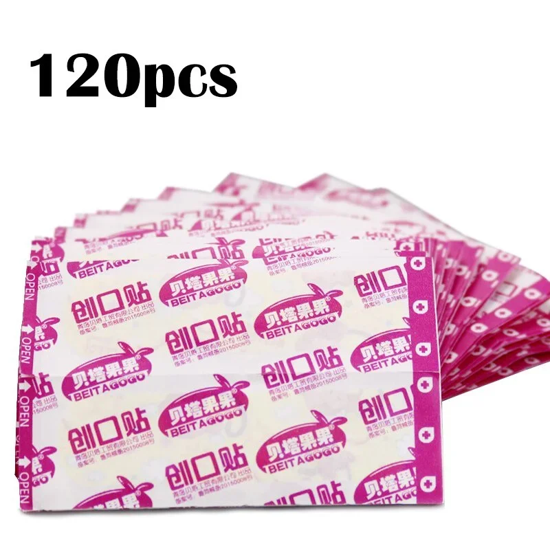 120pcs Cute Cartoon Medical Patch Waterproof Wound Adhesive Bandages Dustproof Breathable First Band Aid  for Kids 6