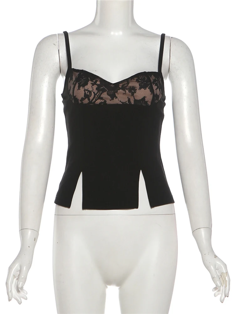 Nibber Fashion 2 Piece Set Women Jacquard Patchwork Split Vest+Mesh Ruched Tierred Irregular Hem Applique Skirt Sexy Chic Suits