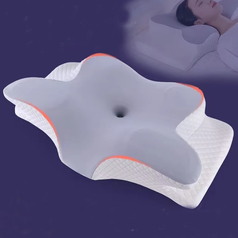 Discshapedmemorypillowcottonreboundpillowneckprotectionpillow