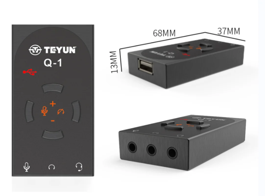 TEYUN Q1 USB 7.1 독립 고품질 E스포츠 게임 사운드 카드, 외부 데스크탑 컴퓨터 노트북 이어폰 드라이브, 무료 2023, 신제품