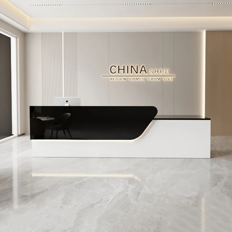 Beauty Salon Bar Counter Cashier Counter Simple Modern Reception Desk Luxury Officeescritorio De Recepcion Commercial Furniture