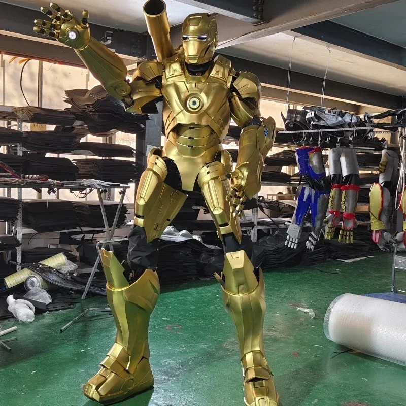 

New Golden Iron Man Mecha Autobot Wasp Version 1:1 Ratio Wearable Costume Boy Toy Optimus Prime Toy Birthday Gift