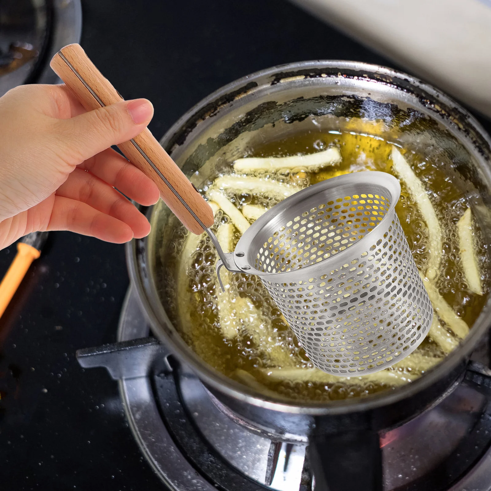 

Noodle Spoon Hotpot Soup Bases Cooking Metal Colander Lo Mein Kitchen Strainers 304 Stainless Steel Fine Mesh