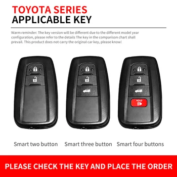 Copertura chiave a distanza dell'automobile del metallo Shell Fob per Toyota Corolla Camry CHR C-HR RAV4 Land Cruiser Prado Avalon accessori senza chiave 2 Copertura chiave a distanza dell'automobile del metallo Shell Fob per Toyota Corolla Camry CHR C-HR RAV4 Land Cruiser Prado Avalon accessori senza chiave - Copertura chiave a distanza dell automobile del metallo Shell Fob per Toyota Corolla Camry CHR
