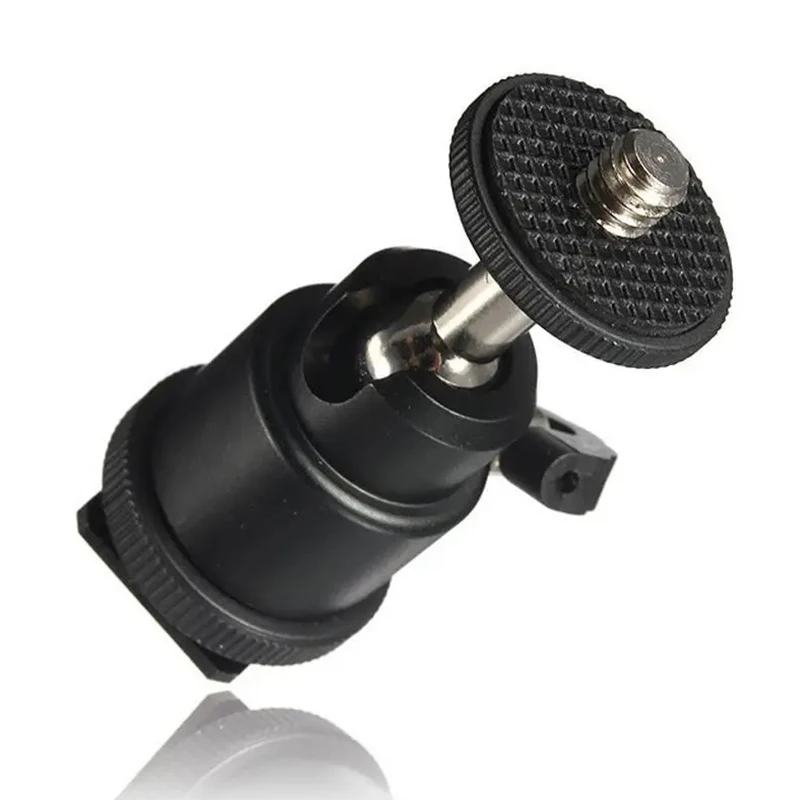 Hot Sale 1/4 Hot Shoe Adapter Cradle Ball Head with Lock for Camera Tripod LED Light Flash Bracket Holder Mount