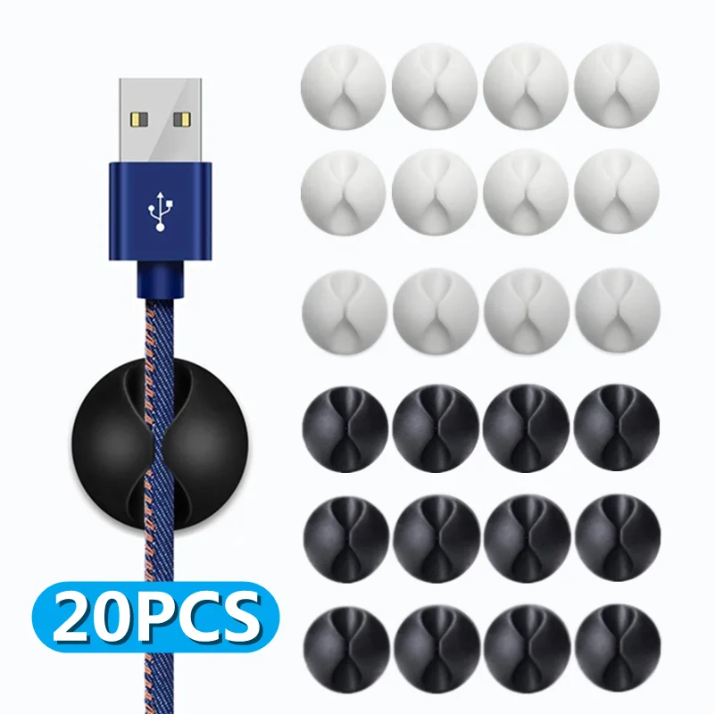 Car Dashboard Cable Clips Desktop Cable Line Holder Cable Charger