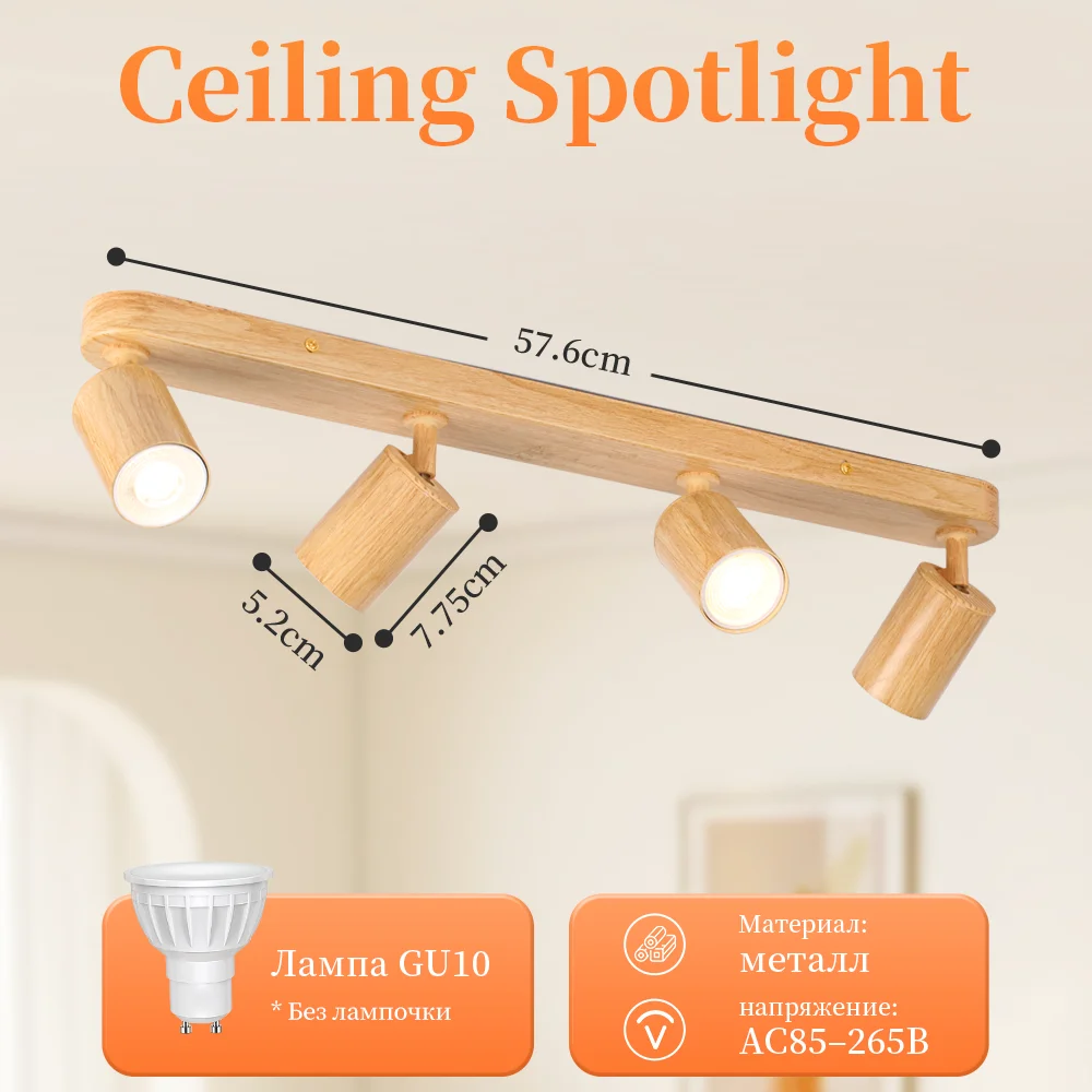 Modern LED Ceiling Spotlight Replaceable Bulb GU10 Spot Lamp for Living Room Bedroom Kitchen Energy Efficient Ceiling Lighting