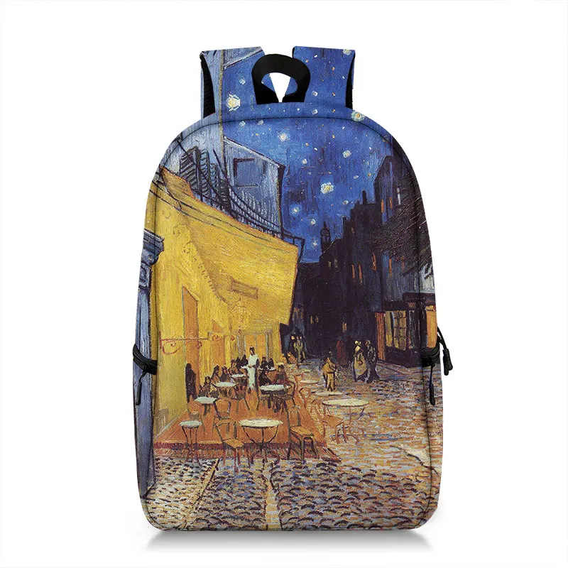 Zaino Personalizzato Con Opera D'Arte - Notte Stellata, Van Gogh, Monet, Klimt - Scegli La Tua Immagine