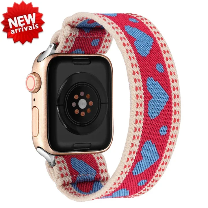 Bohemian Style Elastic Nylon Watch Band Solo Loop