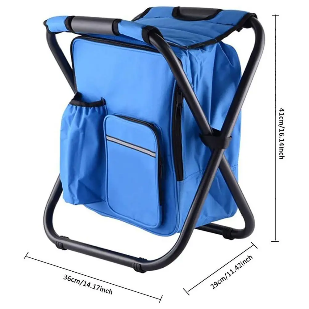 Folding Chair Fishing Accessory Fishing Chair Tray Camping Folding Chair Fishing Chair with Cooler Bag Combine Set