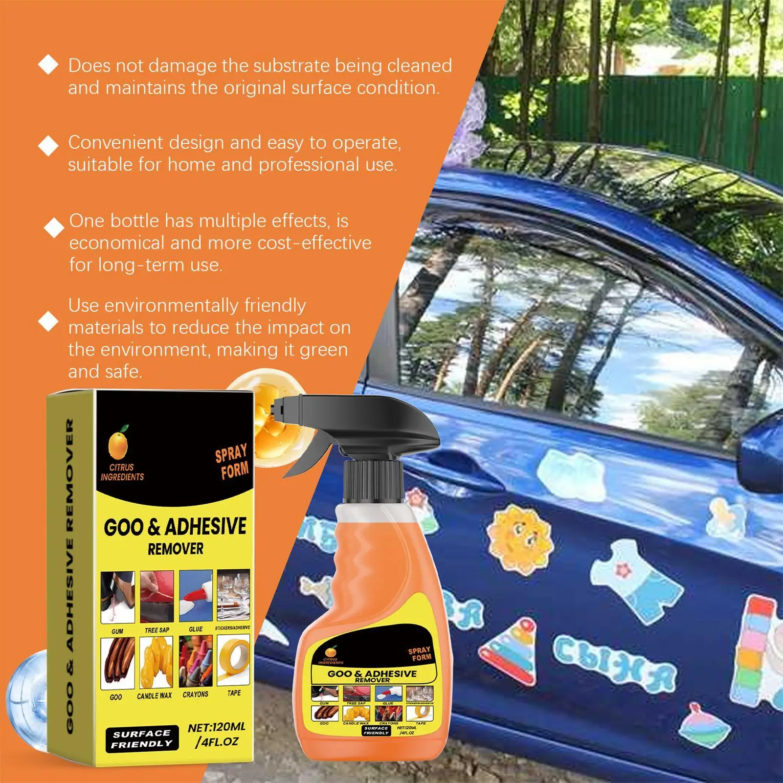 Adhesive Glue Remover Spray 120ml 6