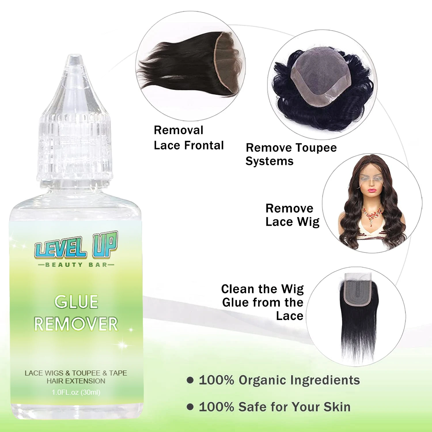 Tape In Removes Hair Glue Fast Acting Hair Extension Remover Spary Lace