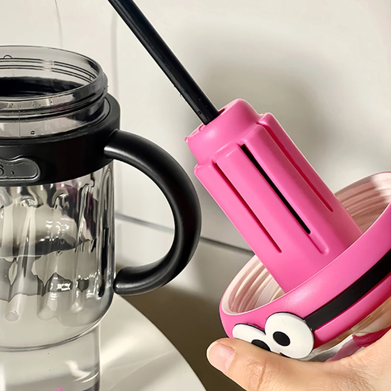 Large Sport Water Bottle With Tea Infuser Straw Cover Cap Drink Bottle 1200ml