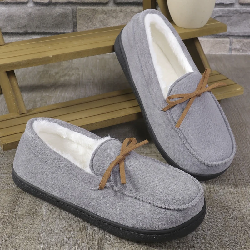 Cotton Closed Toe Winter Slippers for Women Anti Slip