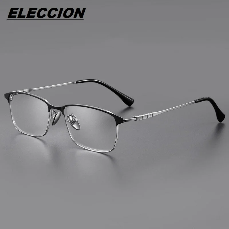 

ELECCION Eyeglass frames Titanium Full Rim Glasses Frame Men Optical Eyeglasses Myopia Spectacles Frame J85941