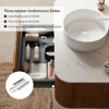 24-Inch Modern Bathroom Vanity with Sink, Floating Cabinet with Ultra-Thin Ceramic Basin and Marble Top, Extra Large Storage 5