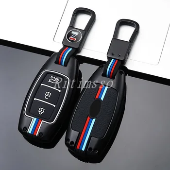 Portachiavi in lega per auto per Hyundai Palisade Grandeur Azera Elantra GT Kona 2018 2019 accessori per la copertura della protezione del telecomando intelligente