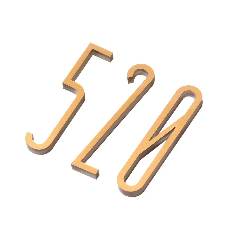 Nordic Modern Style 3D Number Plate Acrylic Door Sign Digital Hotel Living Room House Number