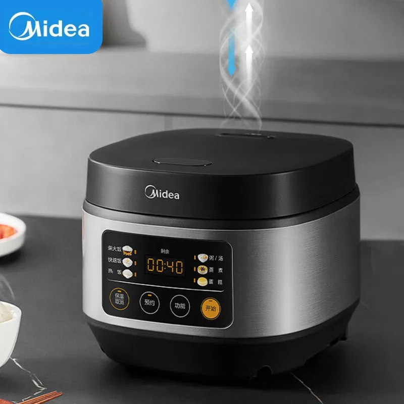 Midea 3L cuociriso fornello elettrico multifunzione per uso domestico pentola interna antiaderente 220V elettrodomestico da cucina per dormitorio