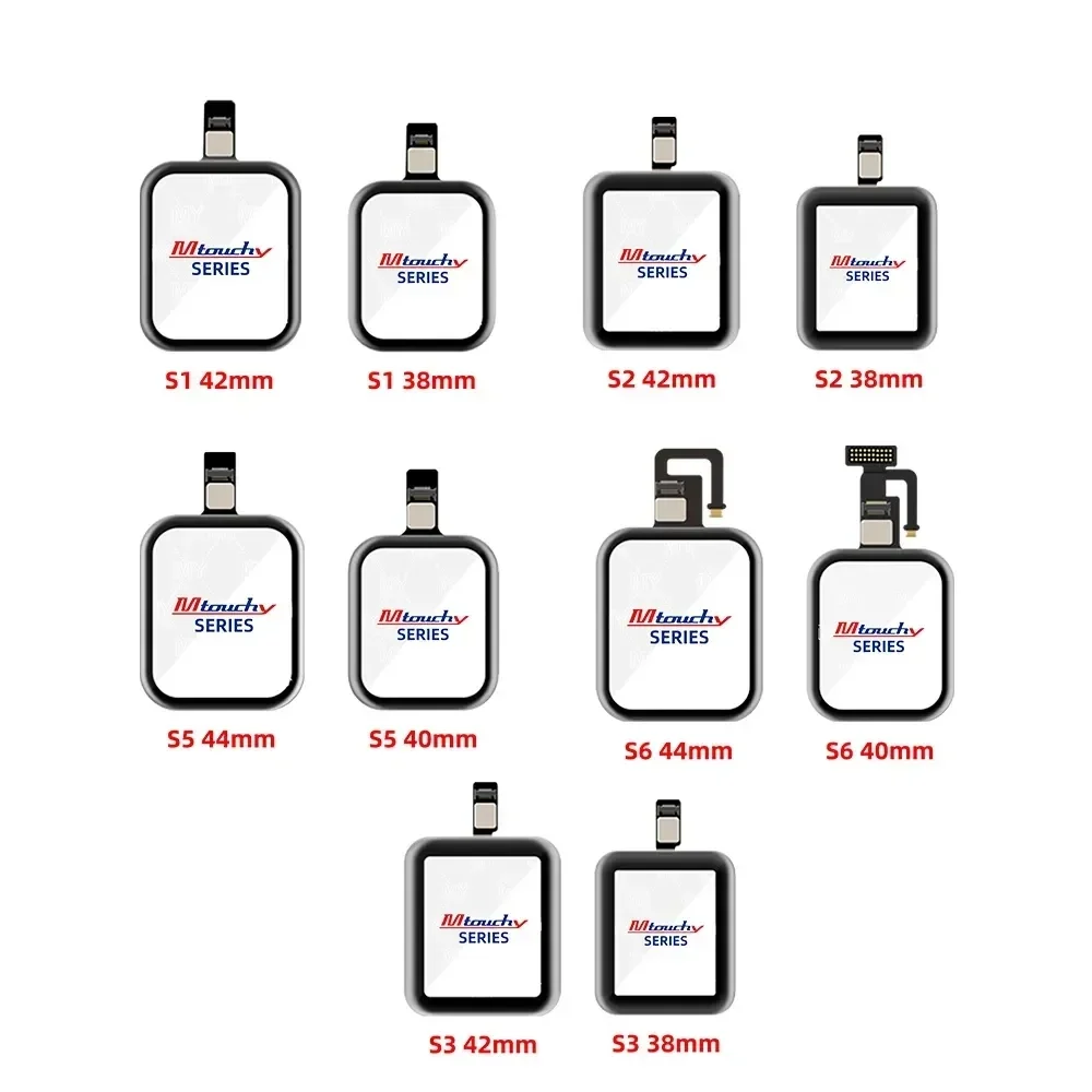 Digitalizzatore Frontale Touch Glass Con Oca Per Apple Watch S1 S2 S3 S4 S5 S6 Touch Glass Repair Per La Sostituzione Dello Schermo Iwatch