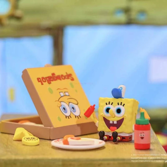 Spongebob Blind Box Toys Model Figurine Children's Building Block Toys  Anime Cartoon Cute Kids Toys Egg Twisting Blind Box Gift