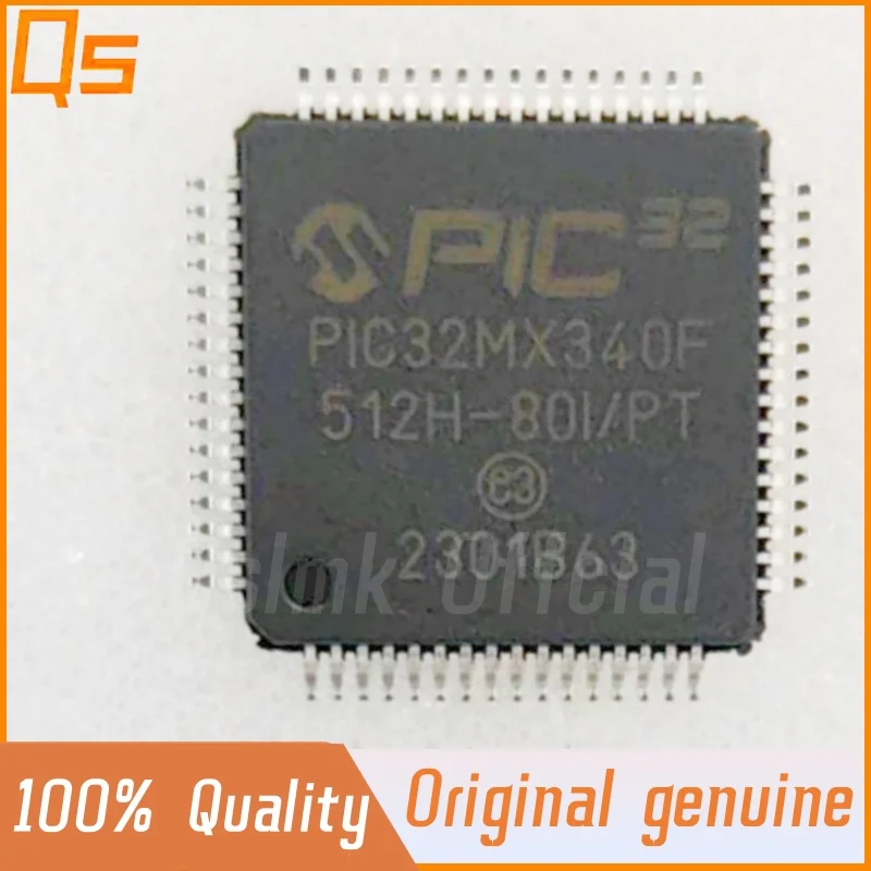 

New Original PIC32MX340F512H-80I/PT TQFP-64 32-bit microcontroller chip