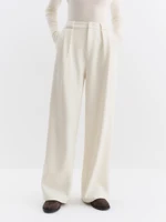 FSLE High-Waisted Straight-Leg Knit Tros Women Elegant Slimming Floor Length Commute Pants 2025 Winter Collection New Arrival - Image 4