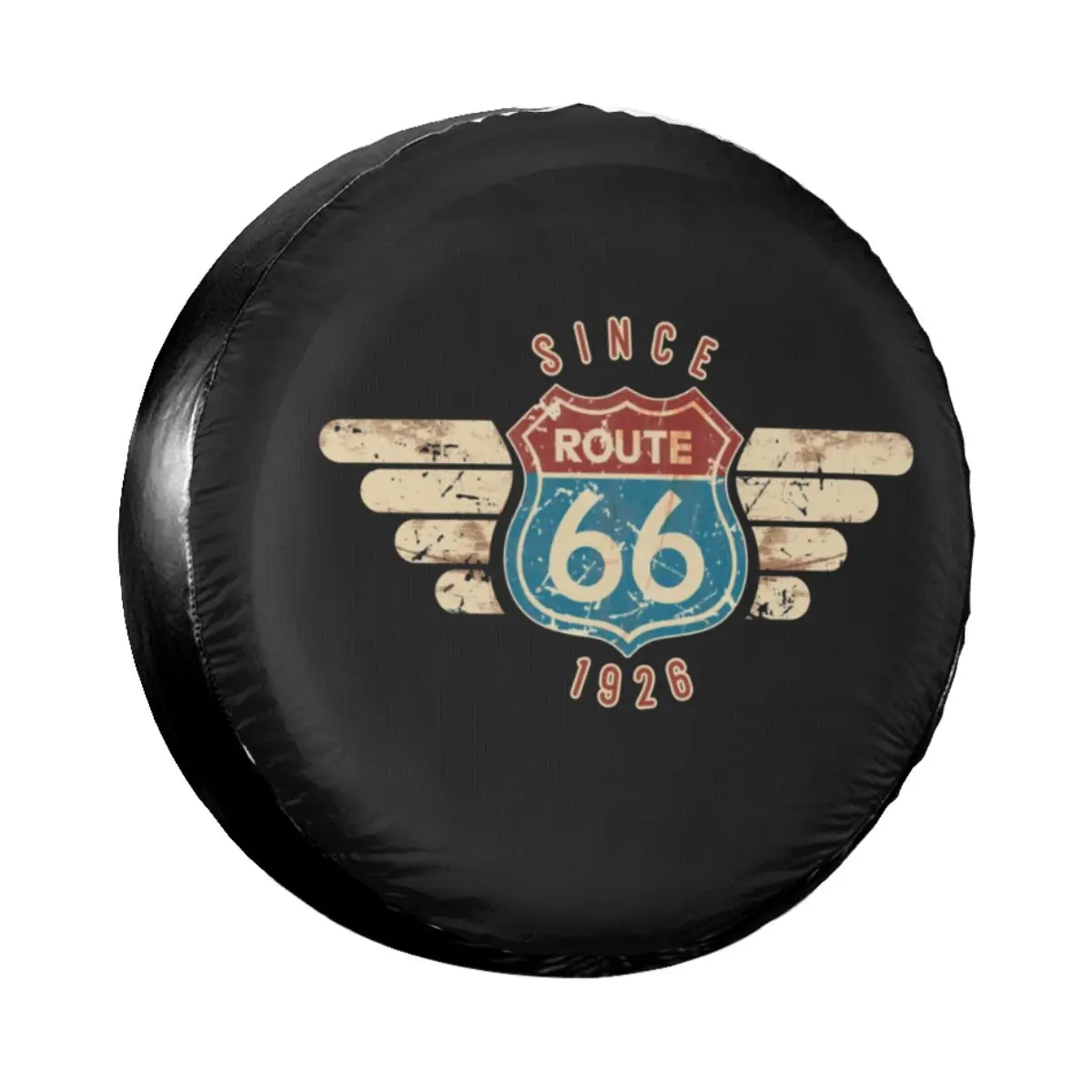 

Чехол для автомобильного колеса, для Jeep Mitsubishi Pajero, задняя крышка, защита от пыли, для Jeep Mitsubishi Pajero, 14 дюймов 15 дюймов 16 дюймов 17 дюймов, Route 66, с 1926 года