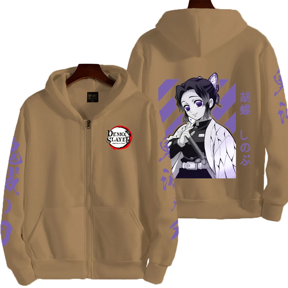 メンズウェア shinobu Shinobu Kocho Demon Slayer Casual Bomber Jacket | Anime Ape
