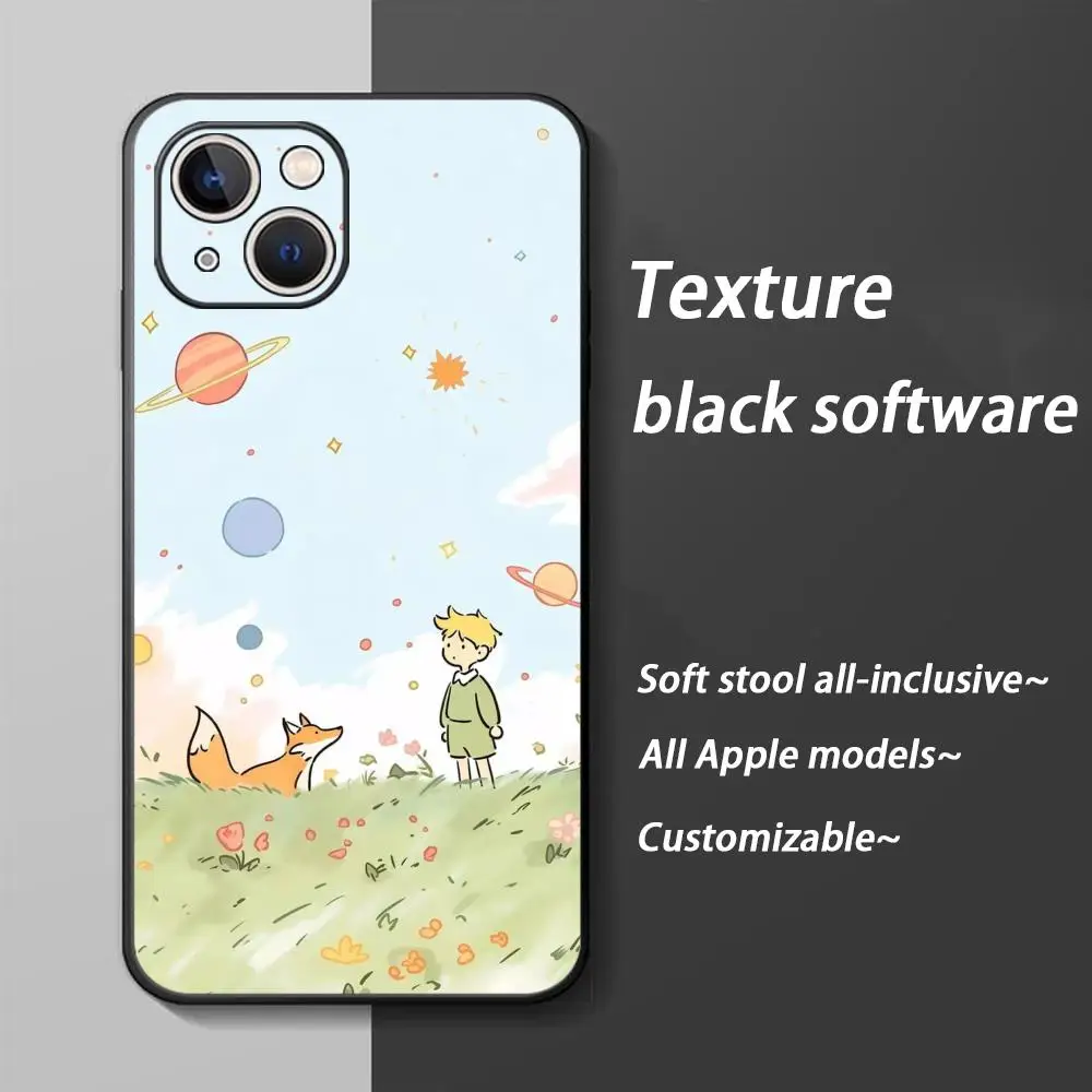 Anime Hot The Little Prince Phone Case - Soft Black Shockproof Cover
