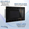 RecPro RV Kitchen Air Fryer & Convection Microwave with Trim Kit | 1.0 Cu. Ft. | 120V | 6 Cooking Modes (Black) 3
