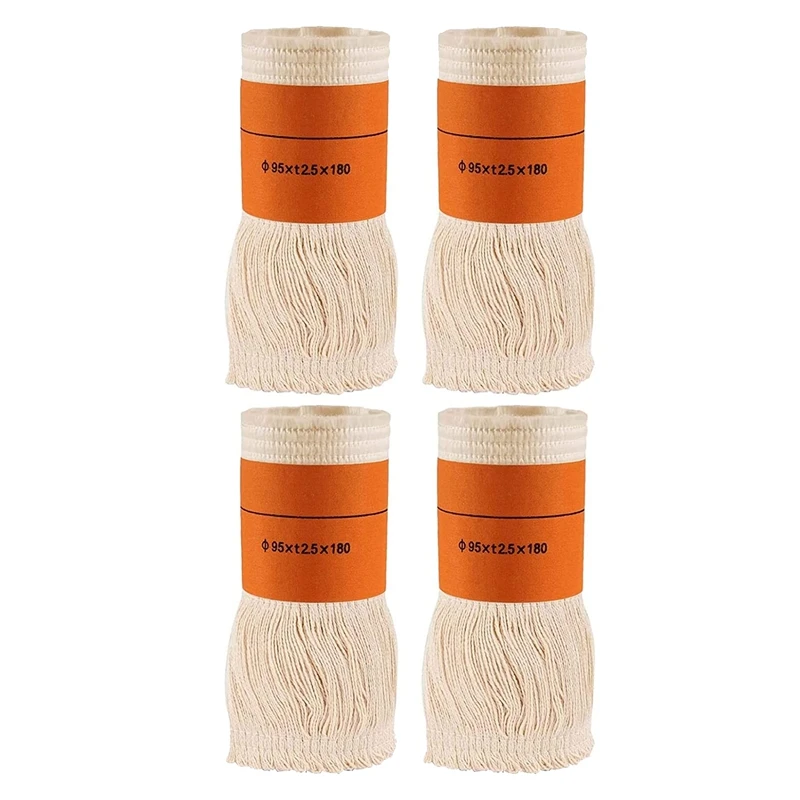 4 Pieces Wick Orange&Creamy-White 9.5 X 18Cm For Petroleum Stove For Indoor Use, Wicks Petroleum Heating Heater,