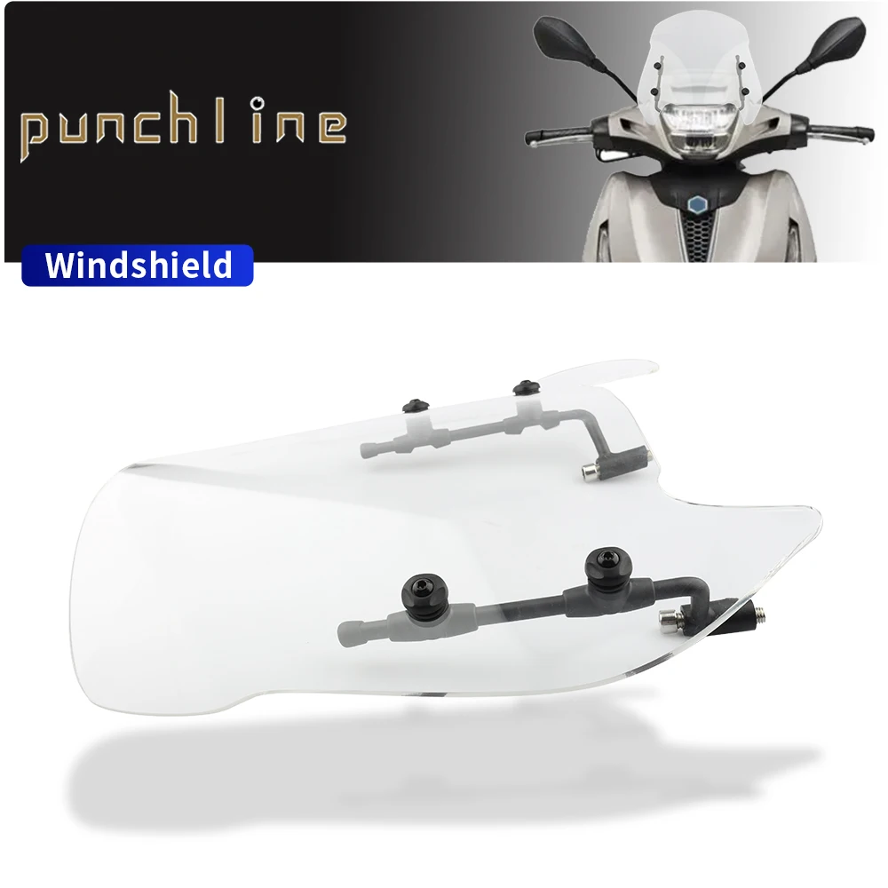 Misura Per Beverly 300 Beverly 400 2021-2023 Parabrezza Parabrezza Deflettore Vento